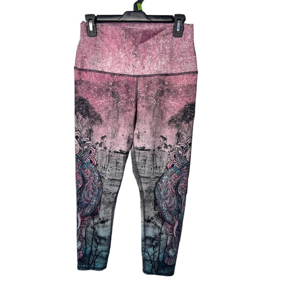 Evolution and Creation  Women multi color yoga pants/leggings Size Large - Picture 1 of 3